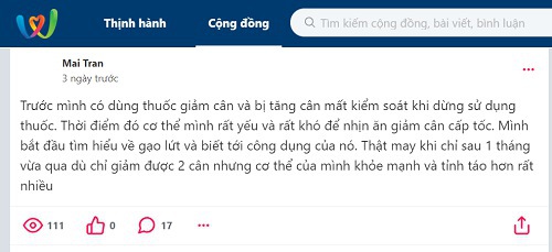 kinh nghiệm giảm cân bằng gạo lứt