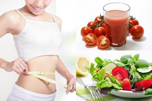 thực đơn giảm cân bằng cà chua