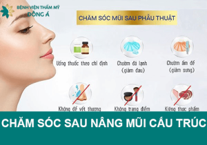 Hướng dẫn chăm sóc sau nâng mũi cấu trúc an toàn, hiệu quả