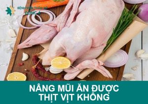 Nâng mũi ăn được thịt vịt không? Nên kiêng thêm những gì?